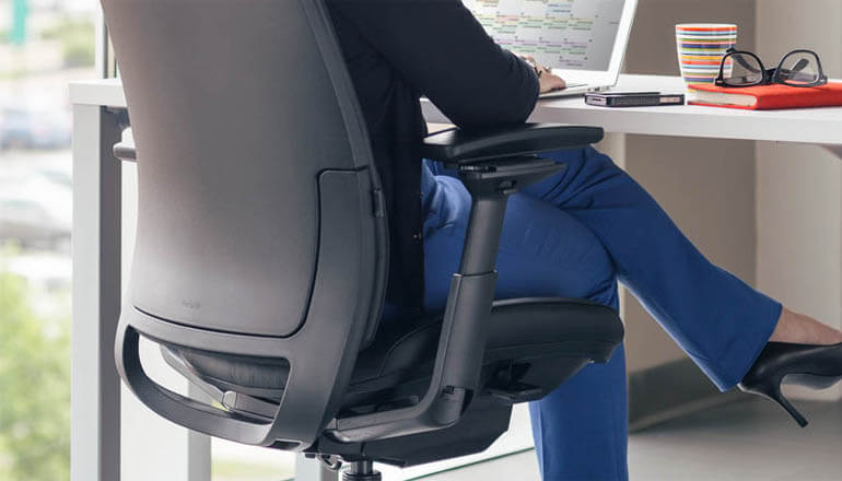 how to lower office chair without lever